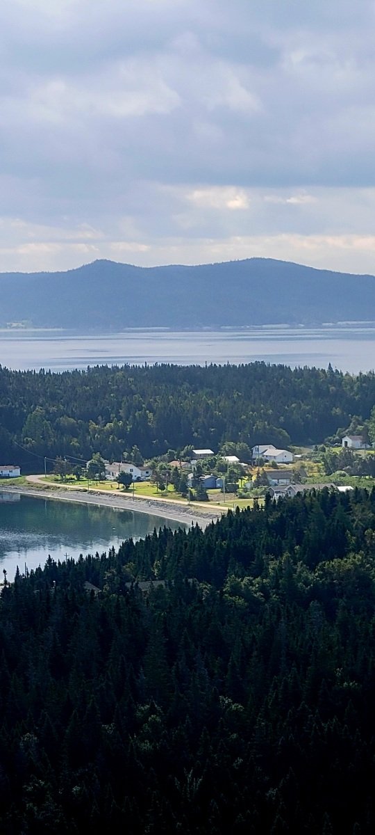 A sweeping coastal view from the hills of Beachside